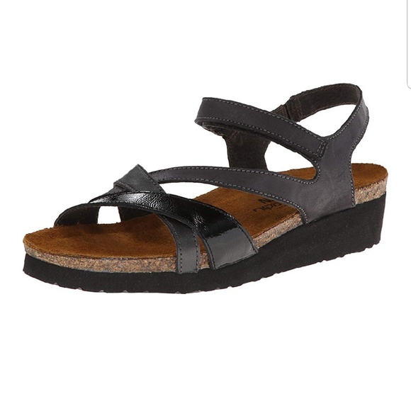 Naot Shoes - Naot Sophia sandals 8 US 2 tone leather wedge heel